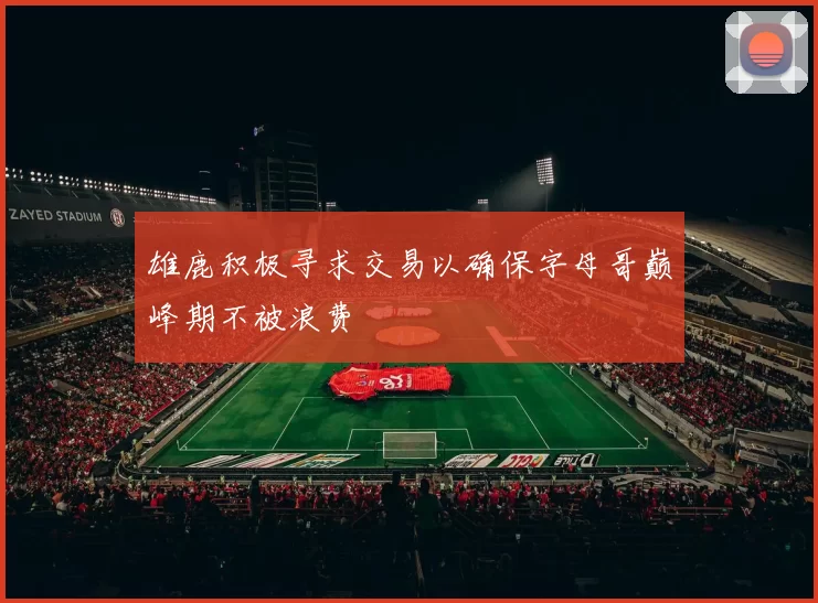 雄鹿积极寻求交易以确保字母哥巅峰期不被浪费